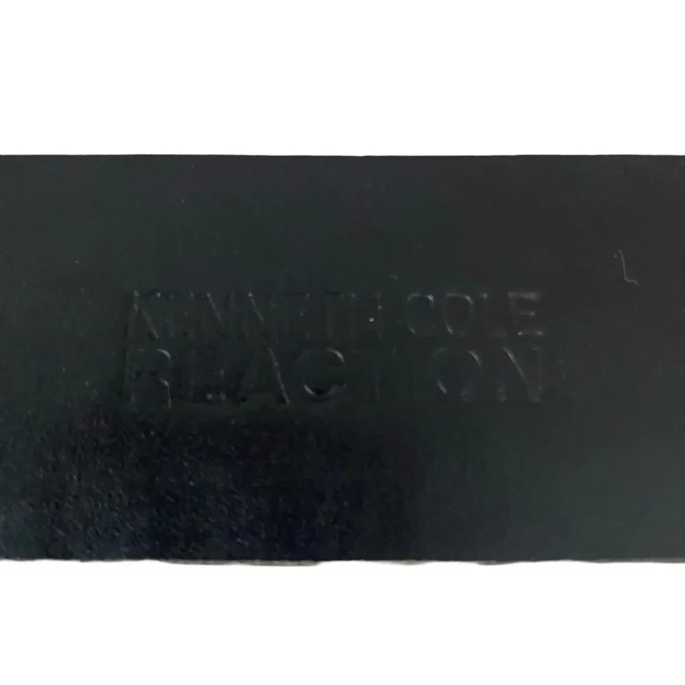 Vintage 90s Kenneth Cole Genuine Leather Belt Black Size 40